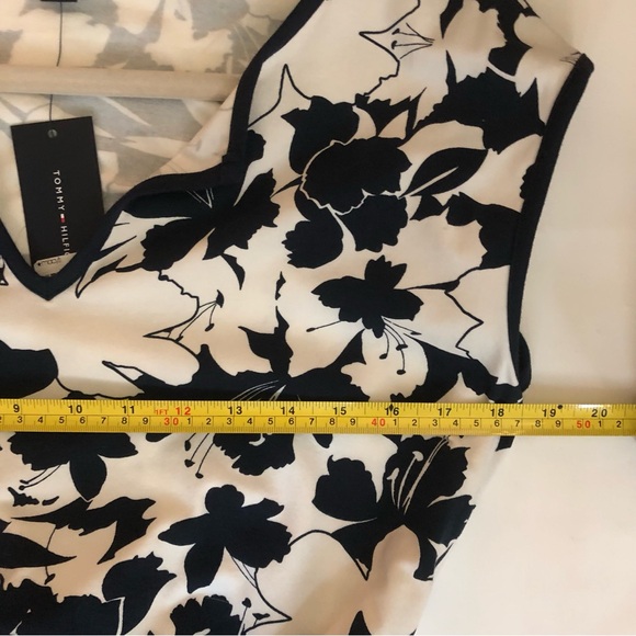 Tommy Hilfiger navy and white shift dress - Picture 5 of 7
